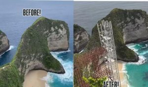 Proyek Lift Kaca di Pantai Kelingking Nusa Penida Picu Kontroversi